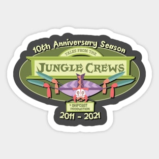 Tales from the Jungle Crews 10th Anniversary Logo Sticker